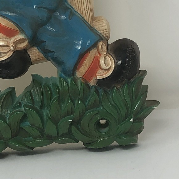 1977 Raggedy Andy Wall Art Hanging Bobbs-Merrill Company plastic 12" x 8" - Picture 2 of 12